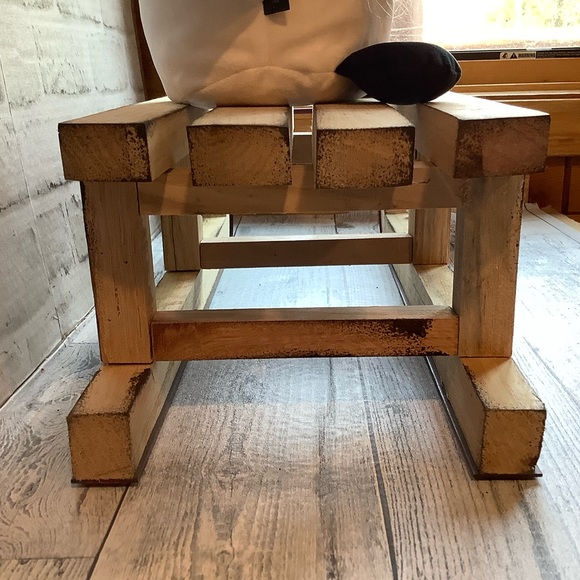 Distressed Wood & Metal Sleigh Decor Only - Picture 2 of 5